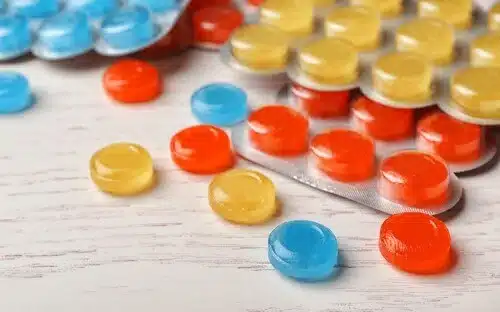 colorful lozenges