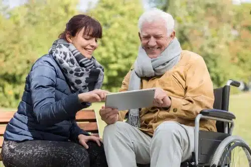 grandpa and grandaughter