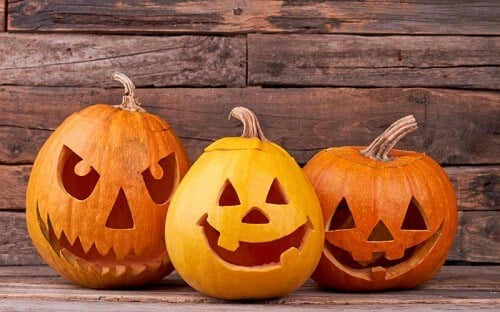 smiling jack o lanterns