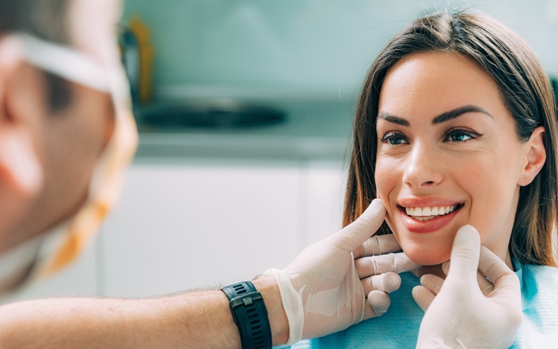 woman at dentist